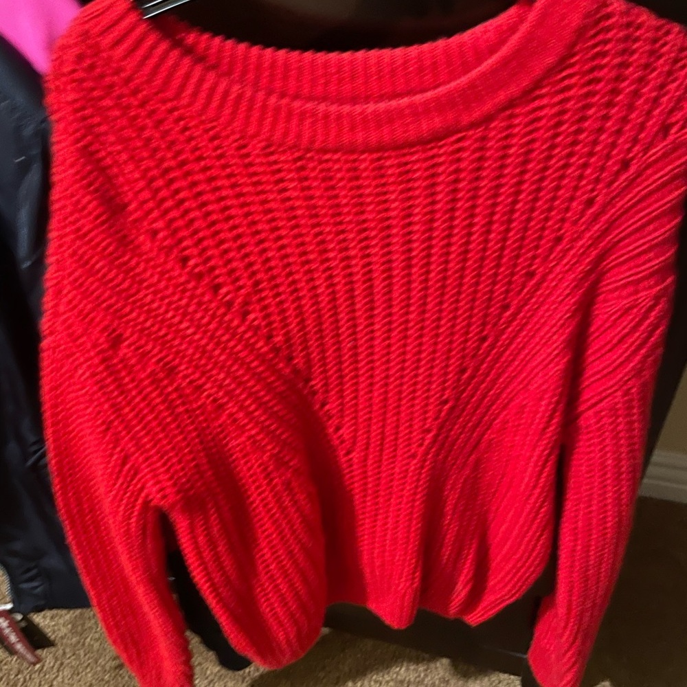 Red sweater